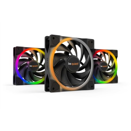 be quiet! Light Wings | 120mm PWM Triple Pack high-speed Case per computer Ventilatore 12 cm Nero 3 pz (BL077)