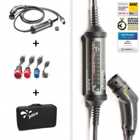 JUICE BOOSTER 2 German Traveller Set (anthrazit/schwarz, 1,4 - 22 kW, 3,1 Meter Kabel) (EL-JB2G2)