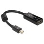 DeLOCK Adapter mini Displayport / HDMI 0,18 m mini Displayport 20-pin M HDMI 19-pin FM Nero (65099)