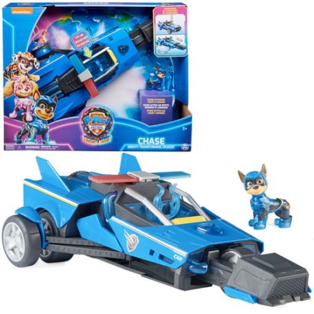 PAW Patrol , Mighty Cruiser di Chase, con Luci e Suoni, dal Super Film, Giochi per Bambini e Bambine, 3+ anni (6067497)
