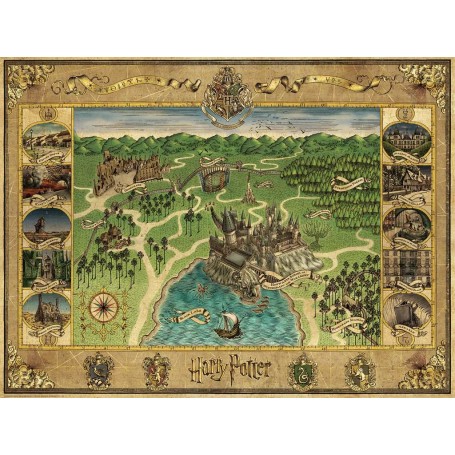 Puzzle Hogwarts Karte (1500 Teile) (12000720)