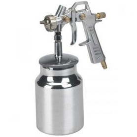 Farbspritzpistole mit Saugbecher (silber) (4132900)