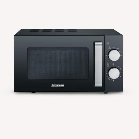 Severin MW 7761 forno a microonde Nero, Acciaio inox Solo microonde Superficie piana 20 L 800 W (MW7761)