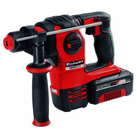 Akku-Bohrhammer HEROCCO Kit +5, 18Volt (rot/schwarz, Li-Ion Akku 3,0 Ah) (4513975)