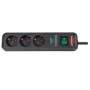 Eco-Line Steckdosenleiste 3-fach (anthrazit, 1,5 Meter, 13.500A berspannungsschutz) (1158810315)