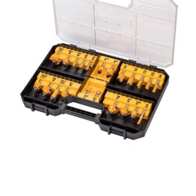 Frser-Set DT90017, 22-teilig (schwarz/gelb, 8mm Schaft) (DT90017-QZ)