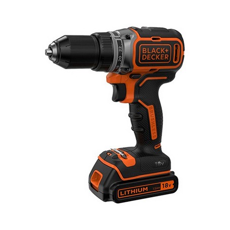 Akku-Bohrschrauber BL186K, 18Volt (schwarz/orange, Li-Ionen Akku 1,5Ah, Koffer) (BL186K-QW)