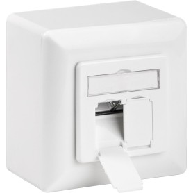 Goobay 68244 presa energia RJ-45 Bianco