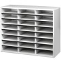 Fellowes 25041 portariviste 24 ripiani Grigio, Bianco (25041)