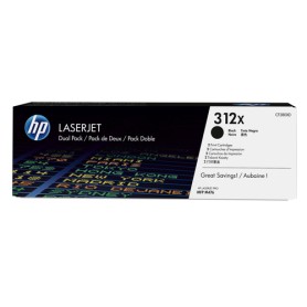 HP Confezione da 2 cartucce Toner originali nero ad alta capacità LaserJet 312X (CF380XD)