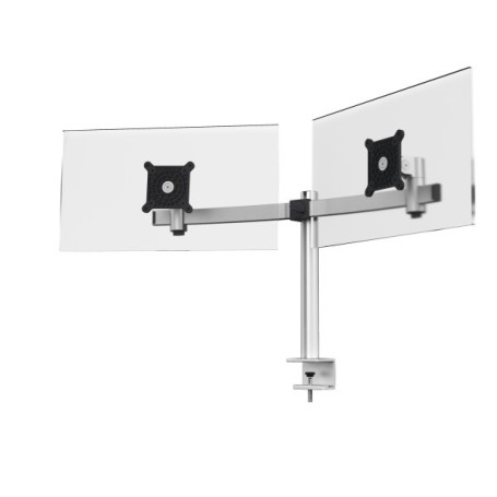 Durable 508523 supporto da tavolo per Tv a schermo piatto 68,6 cm (27") Morsa Argento (508523)