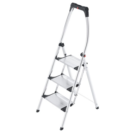 Hailo LivingStep Comfort Plus Scaletta con gradini Alluminio, Nero (4303-301)