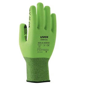 Uvex C500 dry Verde Polietilene, Viscosa, Poliammide, Vetroresina 1 pz (6049906)