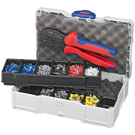 Knipex 97 90 23 pinza crimpatrice Set di utensili/attrezzi Blu, Rosso