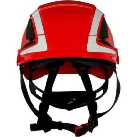 3M X5005V-CE Schutzhelm mit UV-Sensor, reflektierend, belüftet Rot EN 397, EN 12492 (X5005V-CE)