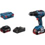 Bosch Professional GSR 18V-55 06019H5200 Akku-Bohrschrauber 18 V 4.0 Ah Li-Ion bürstenlos, inkl. 2. Akku, inkl. Ladegerät, ink