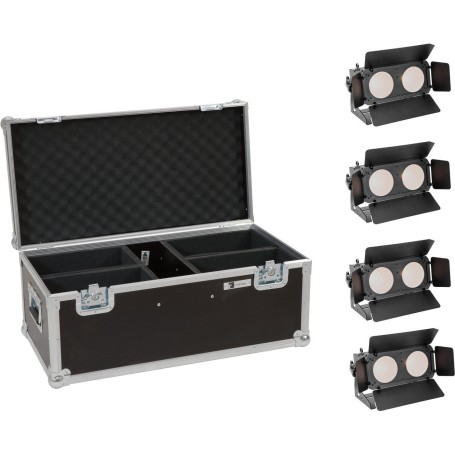 EUROLITE Set 4x LED CBB-2 WW/CW Fairlight + Case (20000838)