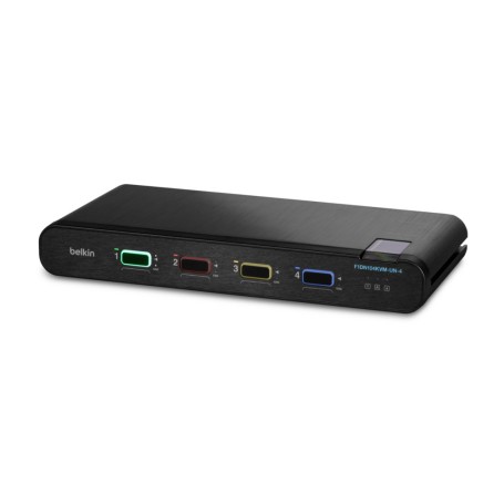 Belkin F1DN104KVM-UN-4 switch per keyboard-video-mouse (kvm) Nero