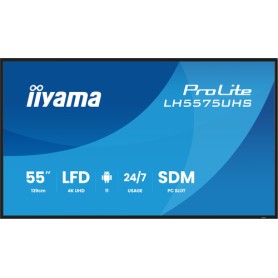 iiyama LH5575UHS-B2AG visualizzatore di messaggi Pannello piatto per segnaletica digitale 138,7 cm (54.6") LCD Wi-Fi 500 cd/m² 