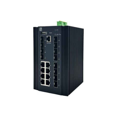 LevelOne IGU-2072 switch di rete Gestito L2+ Gigabit Ethernet (10/100/1000) Nero