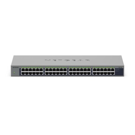 NETGEAR GS748 Non gestito Gigabit Ethernet (10/100/1000) Supporto Power over Ethernet (PoE) Grigio (GS748-100EUS)
