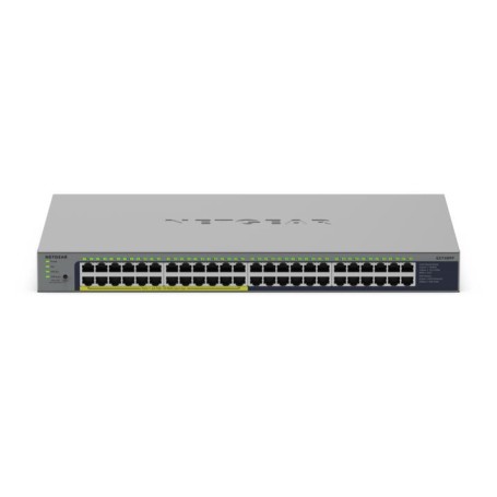 NETGEAR GS748PP Non gestito Gigabit Ethernet (10/100/1000) Supporto Power over Ethernet (PoE) Grigio (GS748PP-100EUS)