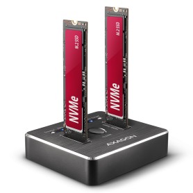 Axagon ADSA-M2C docking station per unità di archiviazione USB 3.2 Gen 2 (3.1 Gen 2) Type-C Nero