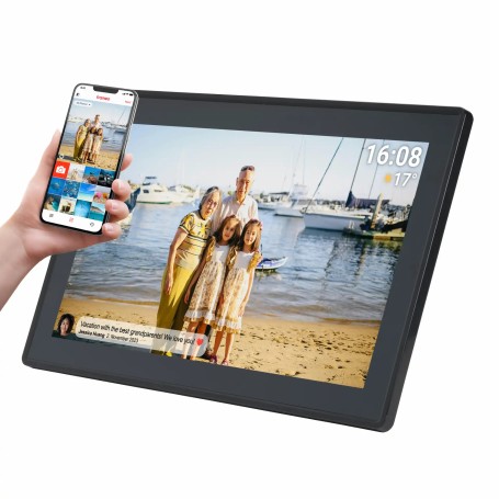 Denver PFF-1515B cornice per foto digitali Nero 39,6 cm (15.6") Touch screen Wi-Fi (119101050080)