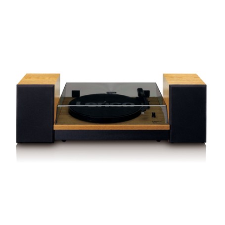 Lenco LS-300 Giradischi con trasmissione a cinghia Nero, Legno (LS-300WOOD)