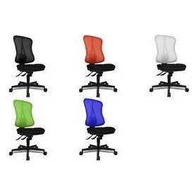 Topstar Bürodrehstuhl "Head Point SY", schwarz Bezug: 100 % Polyester, stufenlose Sitzhöhenverstellung, - 1 Stück (HE200 BC00