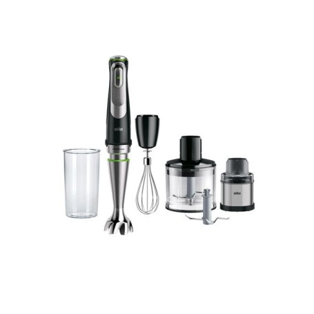 Braun MultiQuick 9 MQ9138XI frullatore 0,6 L Frullatore ad immersione 1200 W Nero, Acciaio inox (MQ9138 XI)