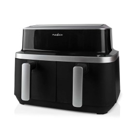 Nedis KAAF320BK friggitrice Doppia 4,2 L Indipendente 2600 W Friggitrice ad aria calda Nero