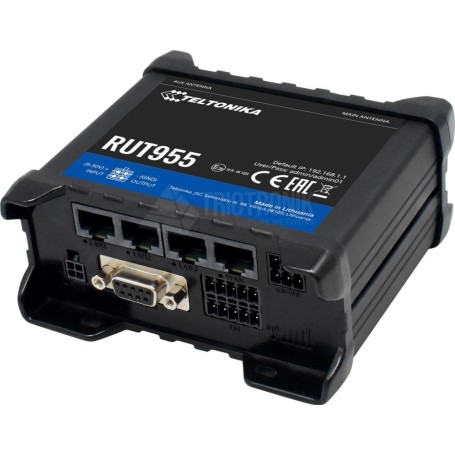 Teltonika LTE NextGen Dual SIM Router mit WiFi, 4x ETH, I/O, RS232, RS485, GNSS, Global LTE / 3G Router (RUT955 GLOBAL)