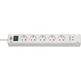 Brennenstuhl 1150660425 prolunghe e multiple 3 m 5 presa(e) AC Interno Bianco