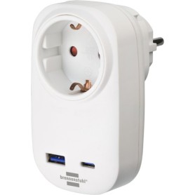 Brennenstuhl 1508210010 adattatore per presa di corrente Tipo F Bianco