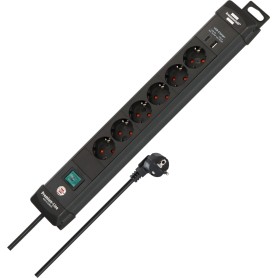 Brennenstuhl 1951160608 prolunghe e multiple 3 m 6 presa(e) AC Interno Nero