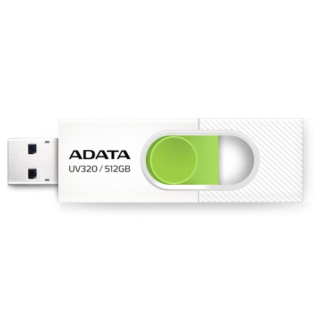 ADATA UV320 unità flash USB 512 GB USB tipo A 3.2 Gen 1 (3.1 Gen 1) Verde, Bianco (AUV320-512G-RWHGN)