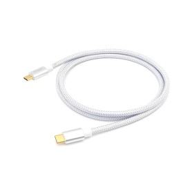 Equip 128356 Cavo USB 3.2 Gen 2 da C a C, M/M, 1,0 m, PD 100W , 4K/60Hz, 10Gbps, bianco (608020)