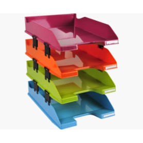Exacompta 113298SETD vassoio da scrivania Polistirolo Multicolore (113298SETD)