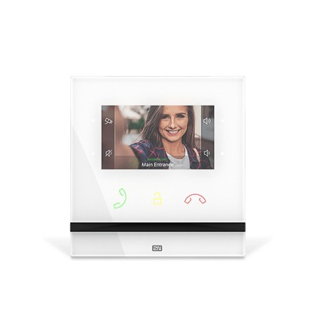 2N Telecommunications Indoor Compact sistema per video-citofono 10,9 cm (4.3") Bianco (91378501WH)
