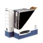 Fellowes 26301 scatola per la conservazione di documenti Carta Blu, Bianco (0026301)