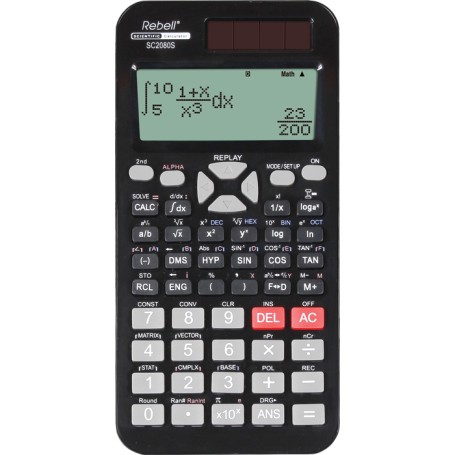 Rebell SC2080S calcolatrice Tasca Calcolatrice scientifica Nero (SC2080S)