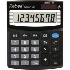 Rebell SDC 408 calcolatrice Desktop Calcolatrice di base Nero (SDC408)
