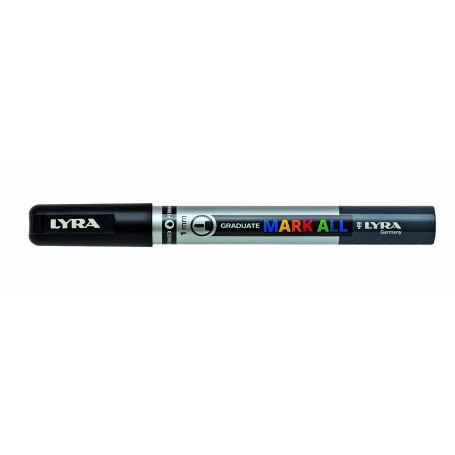 Lyra Graduate Mark All marcatore permanente Punta a ogiva/sottile Nero 1 pz (L6810099)