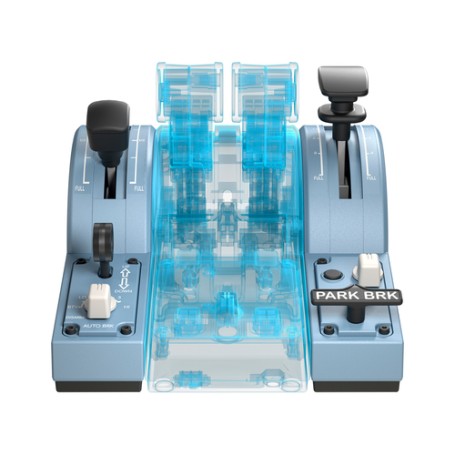 Thrustmaster TCA Quadrant Add-On Airbus Edition Nero, Blu Simulazione di Volo PC (2960853)