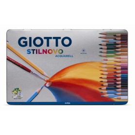 FILA Scatola Metallo 36 Pastelli Giotto Stilnovo Acquarellabili (256400)