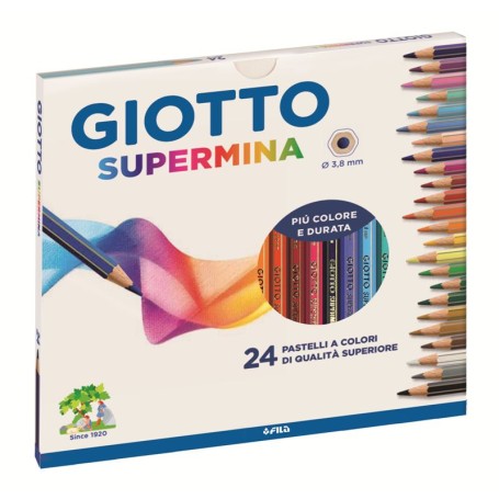 FILA Astuccio 24 Giotto Supermina - Diametro Mina 3,8Mm (235800)