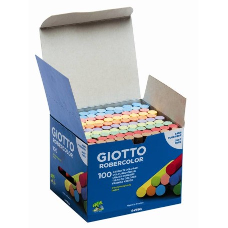 FILA Astuccio 100 Gessi Giotto Robercolor Colorati - Diametro 10Mm (539000)