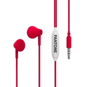 Pantone PT-WDE001R1 cuffia e auricolare Cuffie Connettore 3.5 mm Rosso, Bianco (PT-WDE001R1)