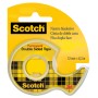 Scotch Nastro biadesivo trasparente 12 mm x 6.3 m con chiocciola (97291)